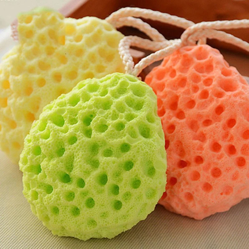 Baby Products For Bathing - Honeycomb Bath Sponge Ball Shower Foam