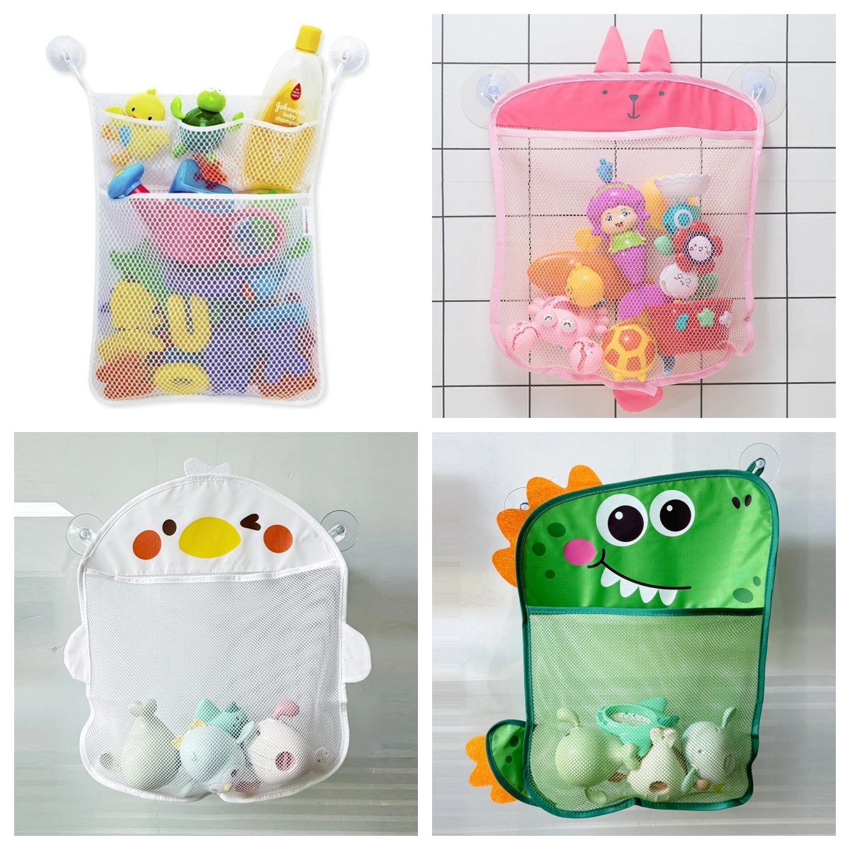 Baby Products For Bathing - Baby Bathroom Mesh Bag Cartoon Animal
