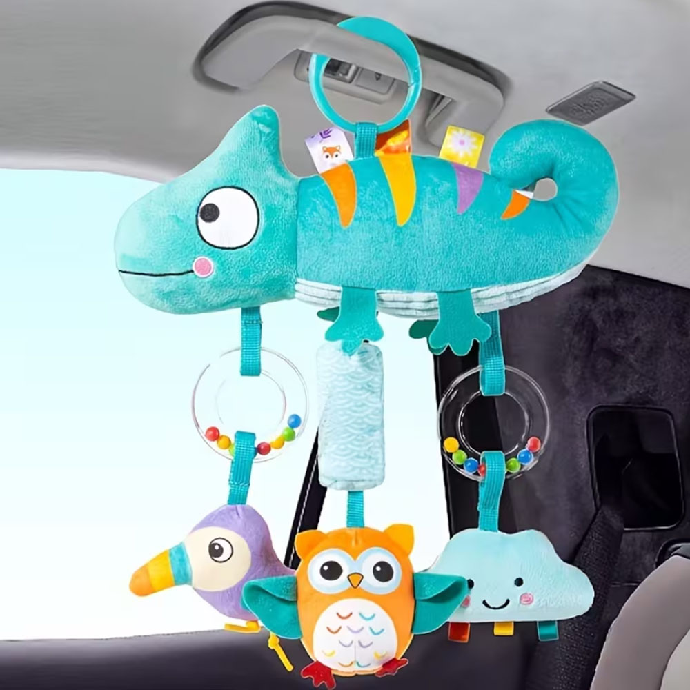 Baby Products Game - Soft Cartoon Animal Hanging Rattle Toy,