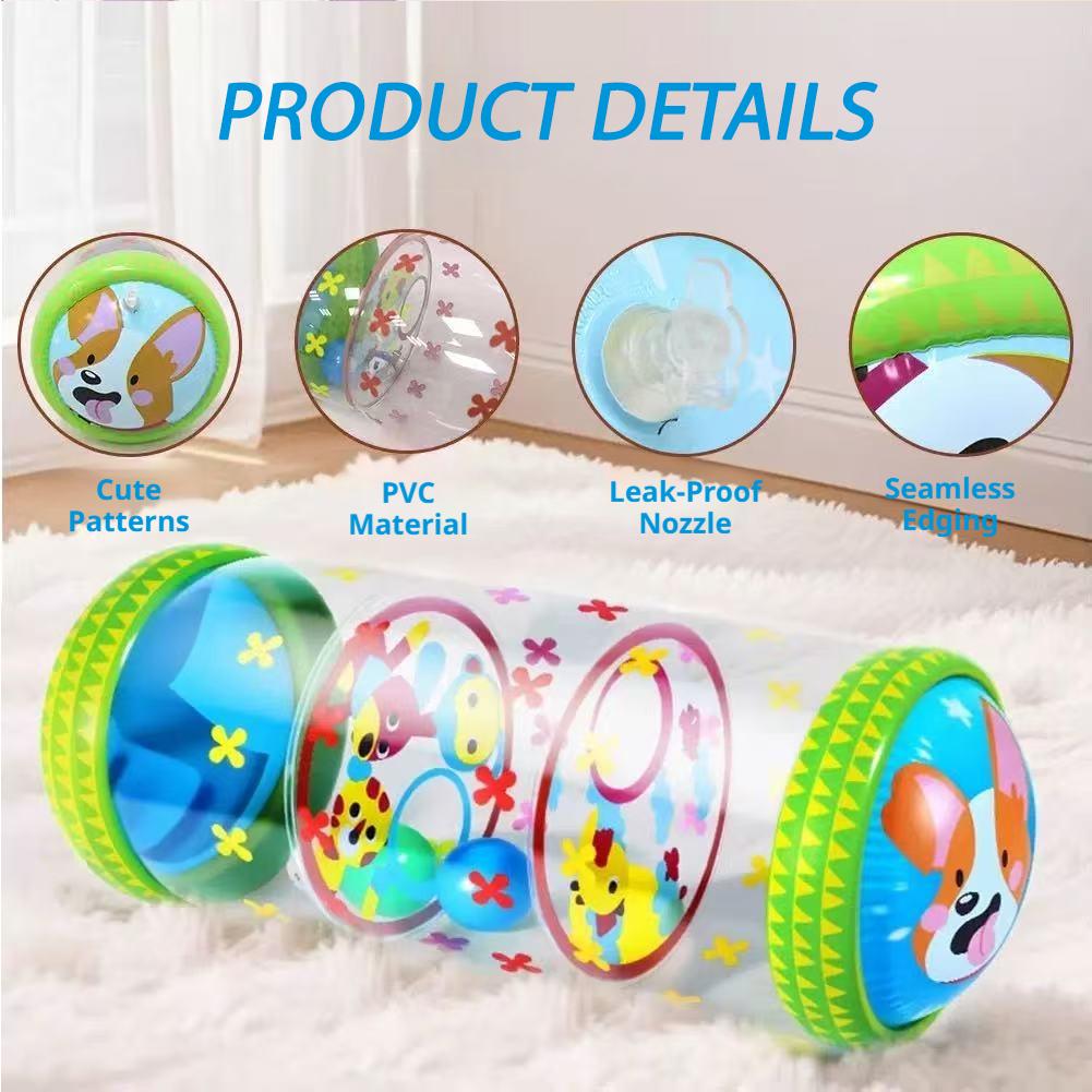Baby Products Game - Inflatable Baby Crawling Roller Toys With