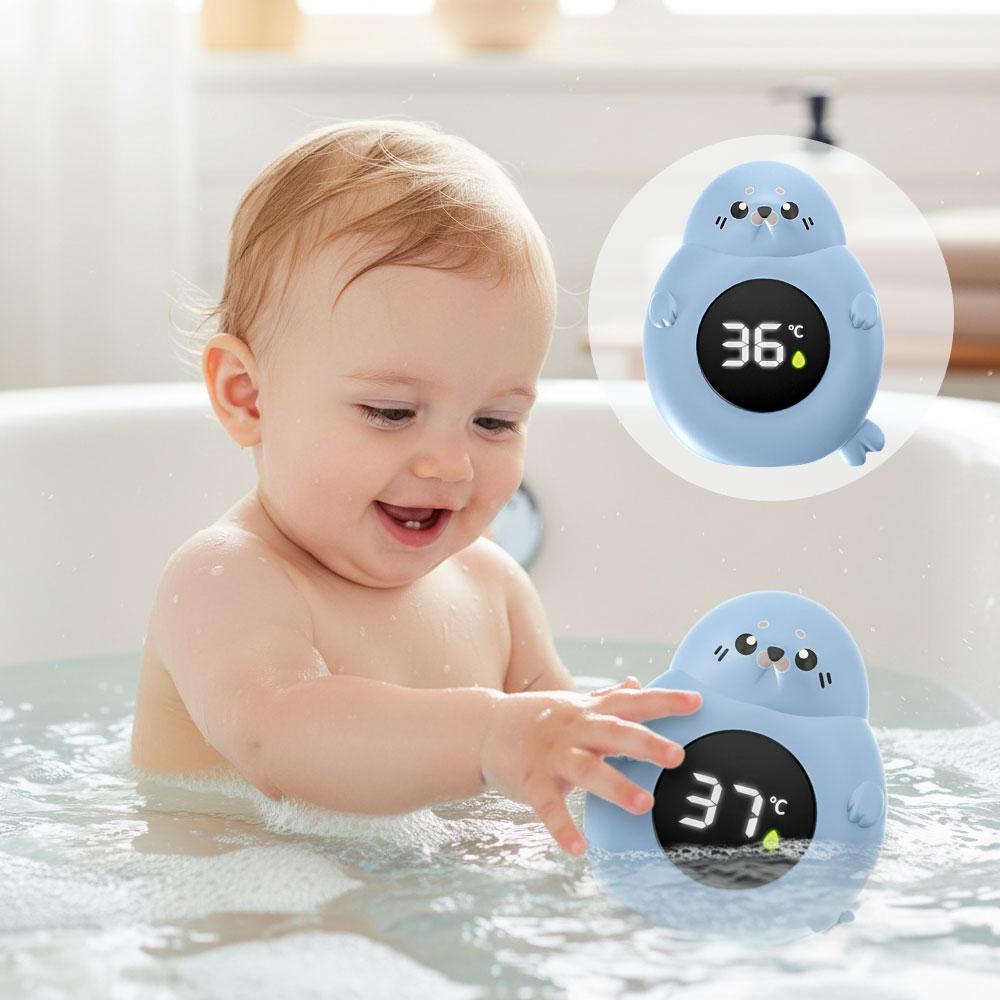 Baby Products For Bathing - IPX7 Waterproof Baby Bath Thermometer Cute
