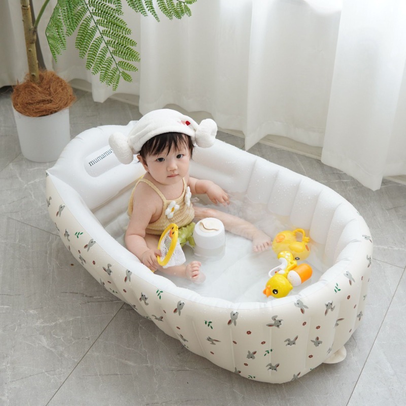 1PC Cartoon Inflatable Bathtub - đánh giá và giá Baby Products For Bathing