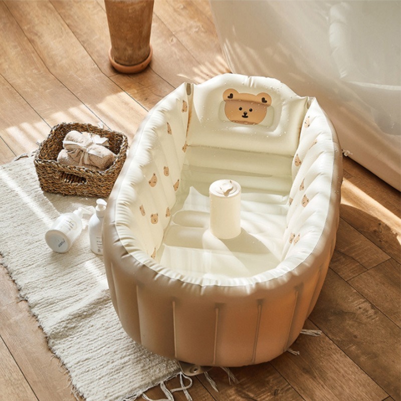 1PC Cartoon Inflatable Bathtub - đánh giá và giá Baby Products For Bathing