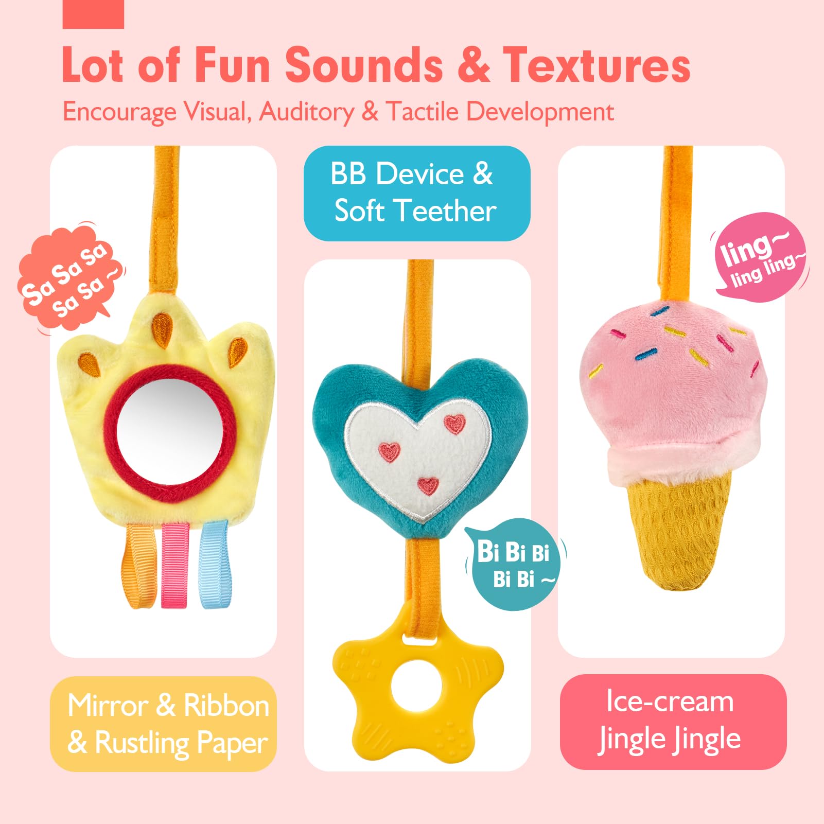 Car Seat Toys for Babies Rattl - đánh giá và giá Baby Products Game