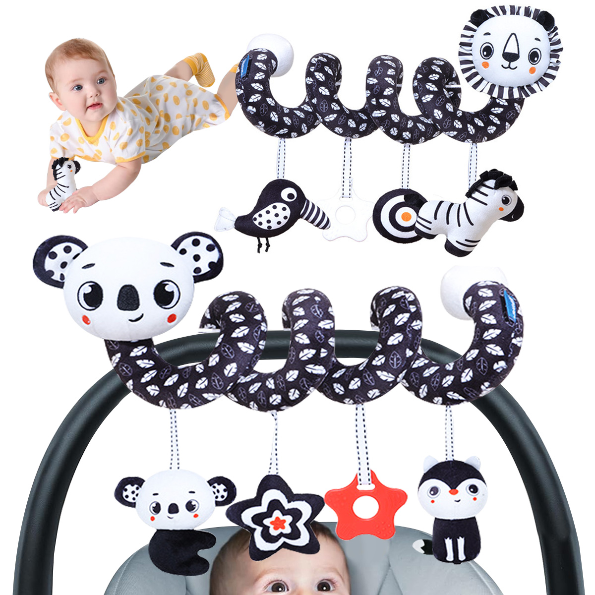 Baby Plush Spiral Hanging Toys - đánh giá và giá Baby Products Game
