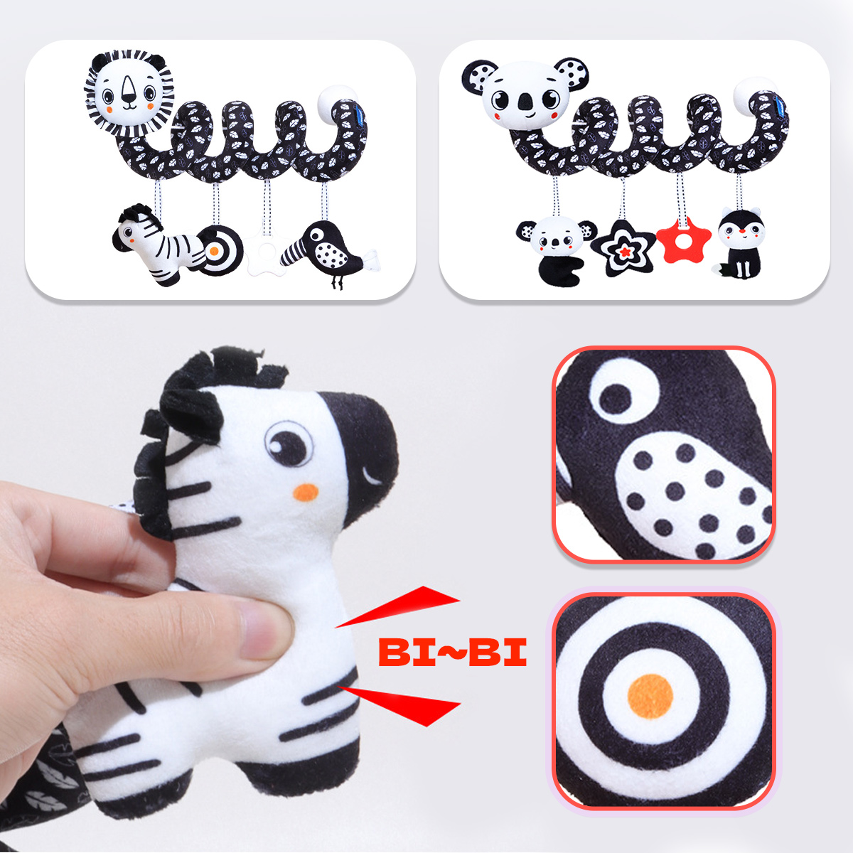 Baby Plush Spiral Hanging Toys - đánh giá và giá Baby Products Game